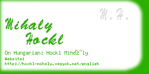 mihaly hockl business card